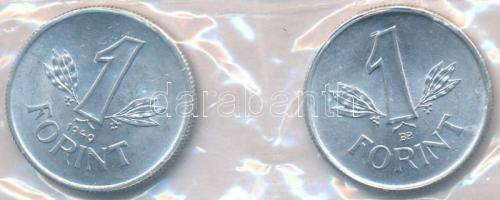 1949. 1Ft Al "Kossuth-címer" + 1950. 1Ft Al "Rákosi-címer" mindkettő lezárt fóli...