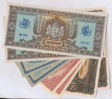 1920-1946. sorszámkövető bankjegypárok (4xkfl), közte 1920. 1K (2x) sorszámkövetőek + 1920. 2K (2x) ...