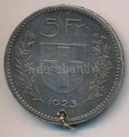 Svájc 1923B 5Fr Ag T:2-,3 lyukasztott, ph.
Switzerland 1923B 5 Francs Ag C:VF,F hole, edge error
K...