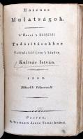 1822 Hasznos mulatságok. Első (52 szám) és második félesztendő (50 szám). (Hatodik, majd nem teljes ...