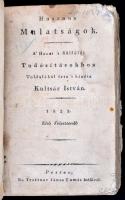 1822 Hasznos mulatságok. Első (52 szám) és második félesztendő (50 szám). (Hatodik, majd nem teljes ...