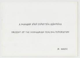 2004 a Magyar Vívószövetség ajádék emléklapja, 251. sz. példány