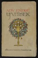 Ady Endre: Új versek. Bp., 1919, Pallas Irodalmi és Nyomdai Részvénytársaság. Kiadói papírkötés, kopottas állapotban.