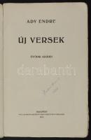 Ady Endre: Új versek. Bp., 1919, Pallas Irodalmi és Nyomdai Részvénytársaság. Kiadói papírkötés, kop...