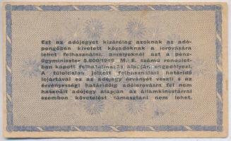 1946. 10.000.000AP fordított címerrel T:III,III-
Adamo P54h