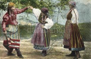 Russisch-polnische typen / Russian-polish folklore, women in national costumes (EK)