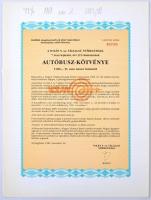 Veszprém 1985. "Balaton Volán, Veszprém magasabb színvonalú fuvarozás" kötvénye 10.000Ft-r...