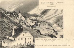 Kappl i. Patznaun (Paznaun), Tyrol; Gasthaus Schwarzer Adler zur Post von Hermann Siegele (EK)