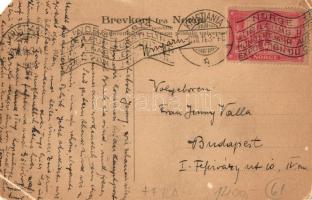 1914 Oslo, Christiana, Piperviken / port, bay, steamships, sailboats + "1914 JUBILAEUMS UTSTILL...