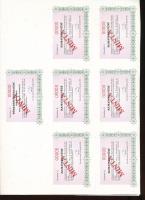 Budapest 1994. "Línea 5 kereskedelmi és Szolgáltató Kft. Línea 2" kötvénye 100.000Ft-ról, ...