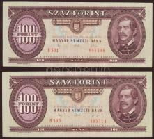 1992. 100Ft T:I(4x) T:II+ csak egyszer hajtott(1x)
