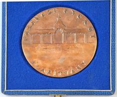Szabó Gábor 1940. "Ferenczi György Alapítvány / 1946-1994" Br emlékérem, tokban (87mm) T:2