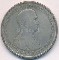 1930. 5P Ag "Horthy jobbra" T:3 kis ph. Adamo P8