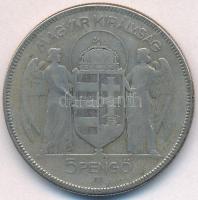 1930. 5P Ag "Horthy jobbra" T:3 kis ph.
Adamo P8