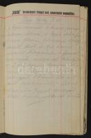 1938 Redő Ignác celluloidáruk és különleges reklámcikkek gyárának bevásárlási könyve, belsejében bel...