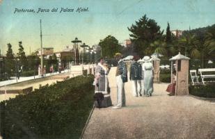 Portoroz, Portorose; Parco del Palace Hotel / park, hotel