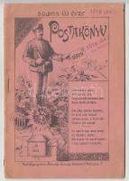 1899 Postakönyv - Boldog új évet, postai szabályokkal, reklámokkal, humoros írásokkal