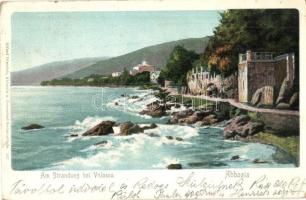Abbazia, Am Strandweg bei Volosca (EK)