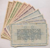 1946. 14db-os adópengő tétel, benne: 1946. 10.000AP (2x) + 1946. 50.000AP (4x) 1db sorozat és sorszá...