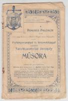 1901 A Danubius Daloskör díszhangversenyének, táncmulatságának és zászlószentelési ünnepélyének műsora, 17p