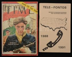 1986-1988 2 db amerikás magyar kiadvány: Szivárvány kulturális folyóirat + Tele-fontos telefonkönyv