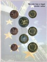 Észtország 2004. 1c-2E "Euro próbaveretek" (8xklf) fémpénz szettben, díszkiadás T:BU
Esto...