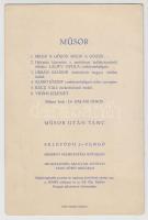 1942 Meghívó a vasúti tisztképző tanfolyam és levente egyesület  táncestélyére