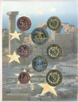 Ciprus 2004. 1c-2E "Euro próbaveretek" (8xklf) fémpénz szettben, díszkiadás T:BU
Cyprus 2...