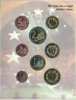 2004. 1c-2E "Euro próbaveretek" (8xklf) fémpénz szettben, díszkiadás T:BU