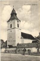 Torockó, Rimetea; Unitárius templom Egy az Isten felirattal / church