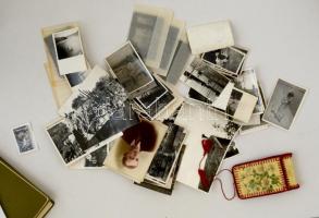 cca 1930-1970 fotó és negatívok, több mint 100 db főleg családi, egy része fotóalbumban