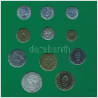 1995. 10f-200Ft 11klf darabos forgalmi sor dísztokban, benne 200Ft Ag "Deák", "Magyar...