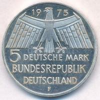 NSZK 1975F 5M Ag "Európai műemlékvédelmi év" T:1- apró ph., kis patina
FRG 1975F 5 Mark A...