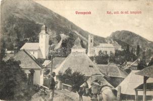 Verespatak, Rosia Montana; Katolikus, unitárius és református templom / churches (Rb)