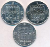 1985. 200Ft Ag "Természetvédelem - Mocsári teknős" + 1985. 200Ft Ag "Természetvédelem...