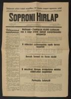 1943 A Soproni Hírlap - keresztény politikai napilap XXX. évfolyamának 230. száma