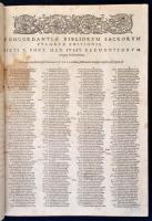 Concordantiae Bibliorum utriusque Testamenti, Veteris et Novi quas merito maximas et absolutissimas ...