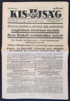 1941. május 13.  A Kis Újság Esti Kiadása, a címlapon érdekes szalagcímekkel