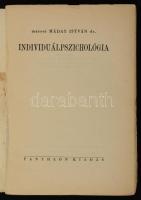 Dr. marosi Máday István: Individuálpszichológia. Bp., é.n., Pantheon. Kiadói kissé foltos papírkötés...