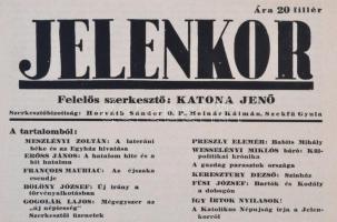 1939 A Jelenkor, antifasiszta lap II. évfolyamának 7. száma, 12p