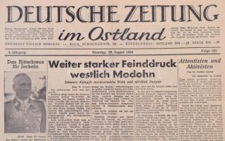 1944 A deutsche Zeitung im Ostland 4. Jahrgang Folge 237. német nyelvű újság