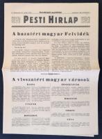 1938 A pesti Hírlap rendkívüli melléklete a hazatért magyar Felvidékről, LX. évfolyam 252. szám