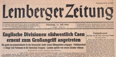 1944 Lemberger Zeitung 6. Jahrgang Folge 184, német nyelvű újság