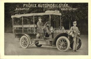 Phönix Automobilegyár Turul Svábhegy-Jánoshegy autóbusza, reklámlap; Budapest, Váci út 141., kiadja a Phönix Automobilegyár (EK)