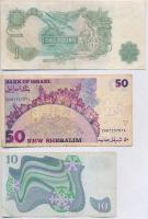 Vegyes: Nagy-Britannia 1970-1977. 1P + Svédország 1984. 10K + Izrael 1998. 50S T:III
Mixed: Great B...