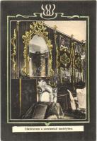 Szentantal, Svaty Anton; Tükörterem a kastélyban, belső, Joerges / castle interior, mirror hall, Art Nouveau