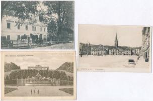 164 db RÉGI főleg fekete-fehér osztrák városképes lap / 164 old mostly black and white Austrian town...