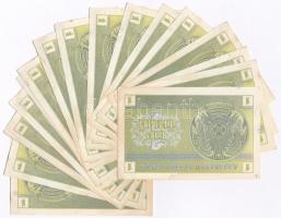 Kazahsztán 1993. 1t (16x) sok közeli sorszám T:1-
Kazakhstan 1993. Tyin (16x) close serials C:AU
K...