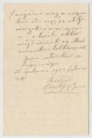1902 A Clevelandi Kossuth szobor feállítása ügyében írt levelek. Csutoros Elek clevelandi lelkész fo...