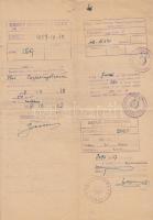 1949-1957 Gyáli ingatlanokkal kapcsolatos 3 db adásvételi szerződés és 4 db helyhatósági igazolvány